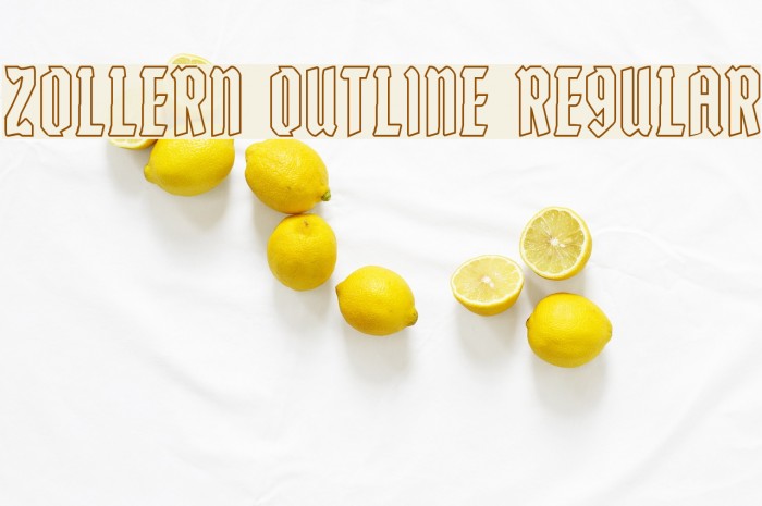 Zollern Outline Regular Font examples