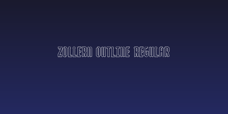 Zollern Outline Regular Social Header