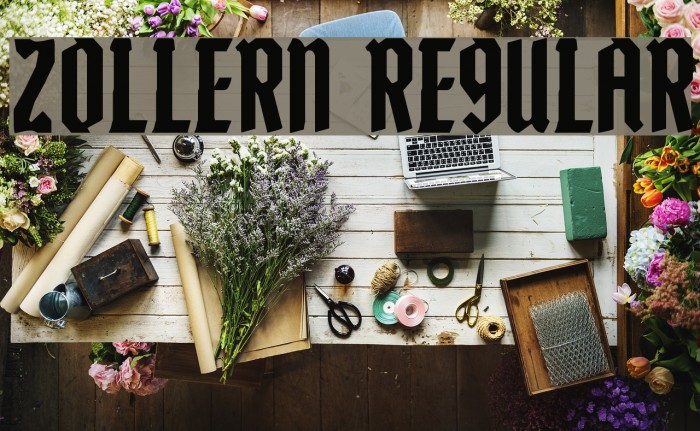 Zollern Regular Font examples