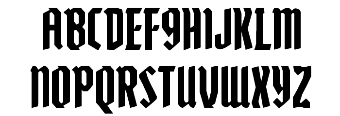 Zollern Regular Font LOWERCASE