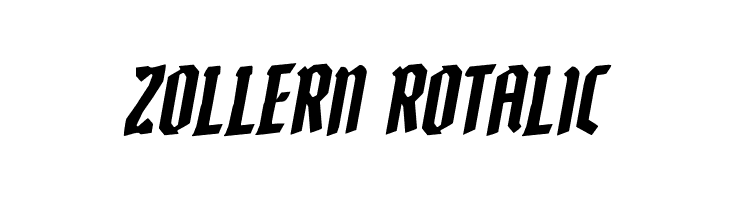 Zollern Rotalic  Frei Schriftart Herunterladen
