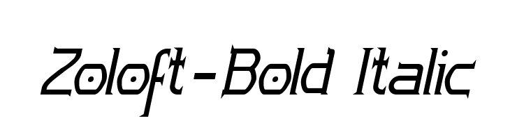 Zoloft-Bold Italic  Fuentes Gratis Descargar