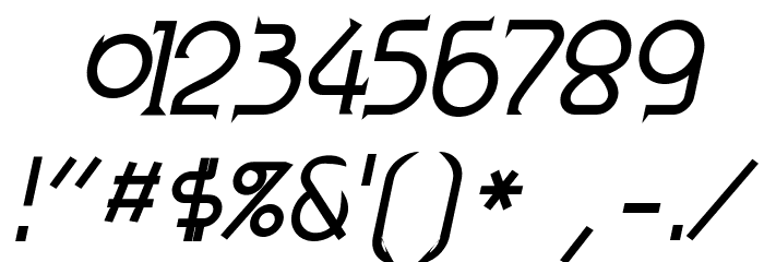 Zoloft-Bold Italic Font OTHER CHARS