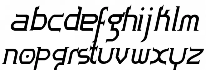 Zoloft-Bold Italic फ़ॉन्ट लोअरकेस