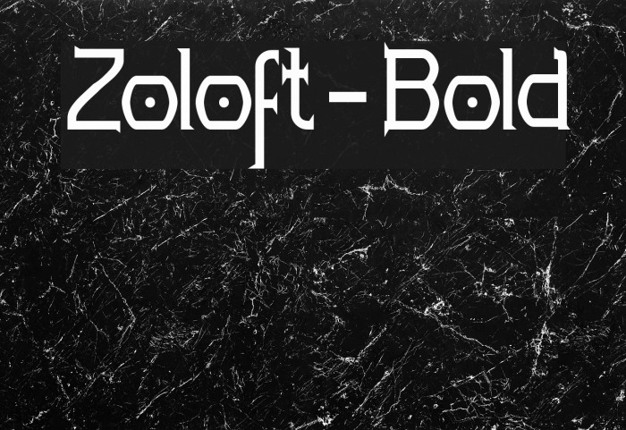 Zoloft-Bold Font examples