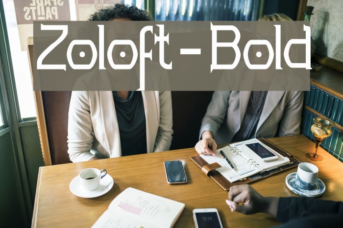 Zoloft-Bold Font examples