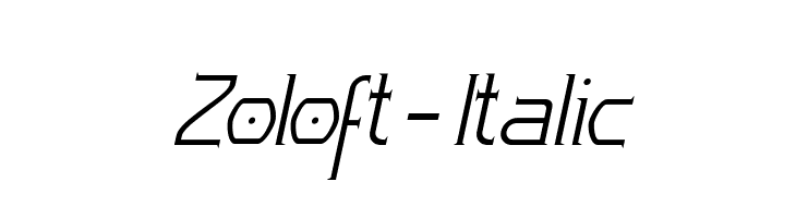 Zoloft-Italic Font