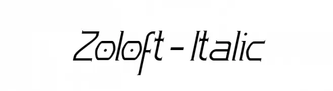 Zoloft-Italic  नि: शुल्क फ़ॉन्ट्स डाउनलोड