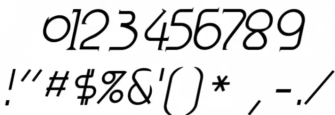 Zoloft-Italic Font OTHER CHARS