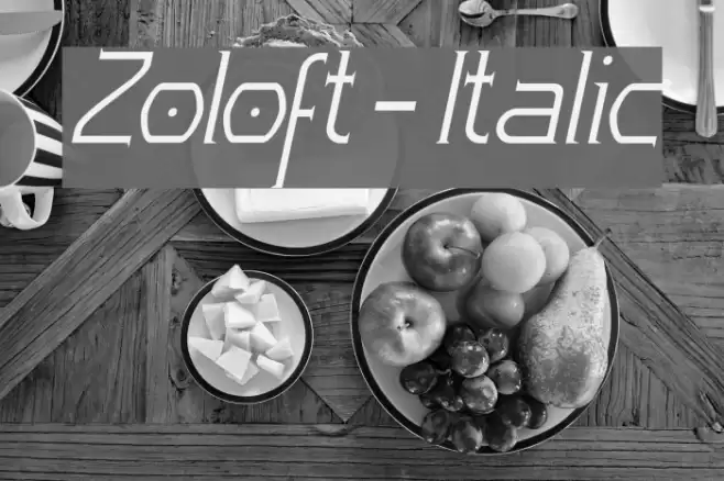 Zoloft-Italic Font examples