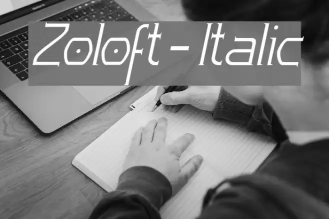 Zoloft-Italic Font examples