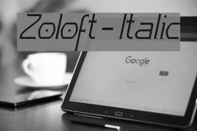 Zoloft-Italic Font examples