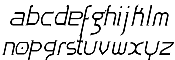 Zoloft-Italic Font LOWERCASE