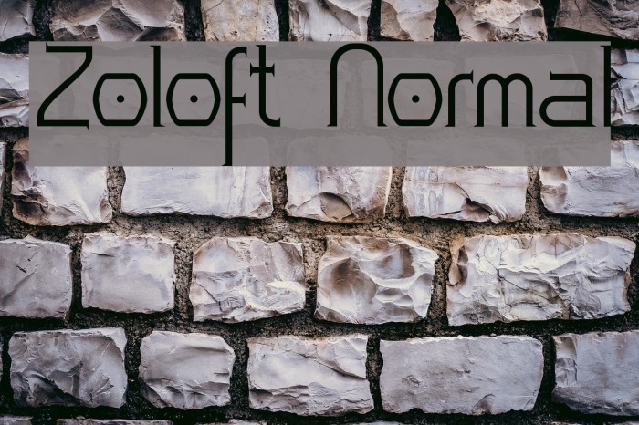 Zoloft Normal Font examples