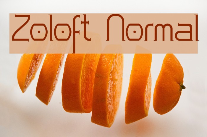 Zoloft Normal Font examples