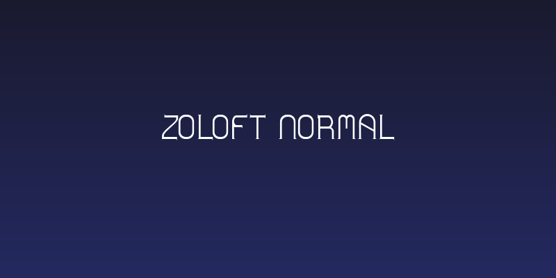 Zoloft Normal Social Header