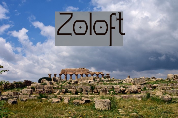 Zoloft Font examples