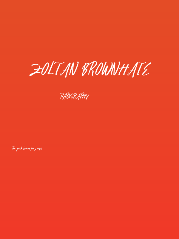 Zoltan Brownhate Poster