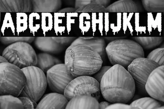 Zombie Blood Шрифта examples