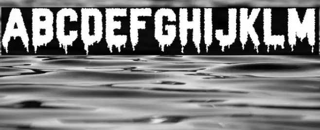 Zombie Blood Шрифта examples