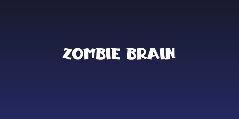 Zombie Brain Social Header