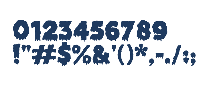 Zombie Brains-DEMO FONT Other Characters