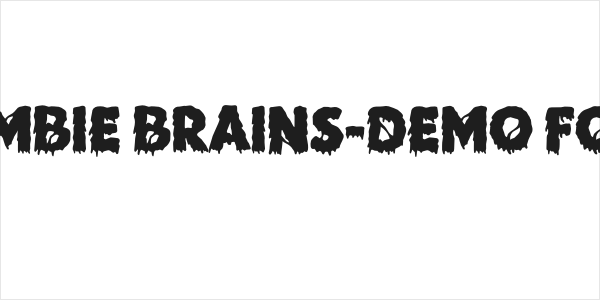 Zombie Brains-DEMO FONT Logo