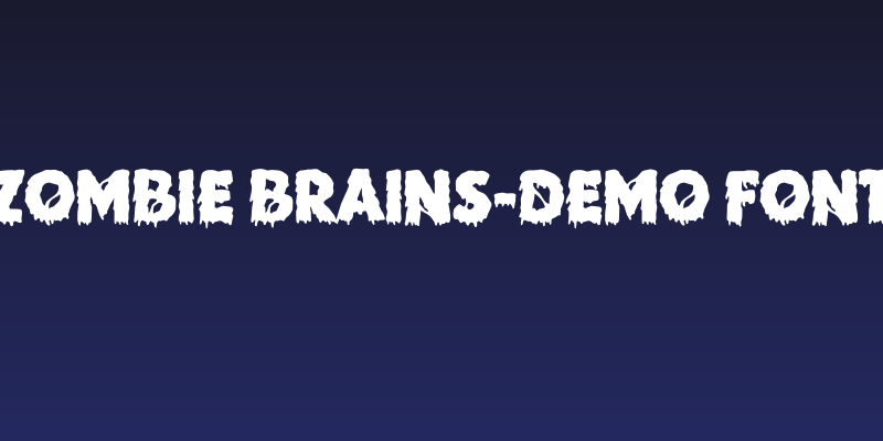 Zombie Brains-DEMO FONT Social Header