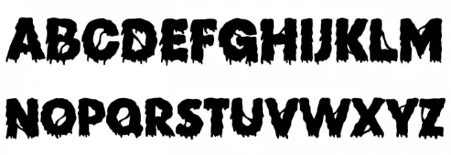 Zombie Brains-DEMO FONT Caratteri MINUSCOLO