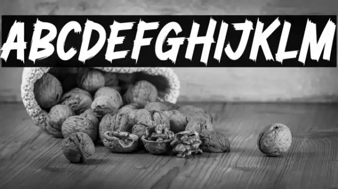 Zombie Brush Personal Use Font examples