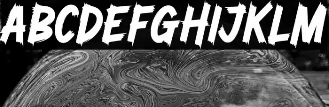 Zombie Brush Personal Use Font examples