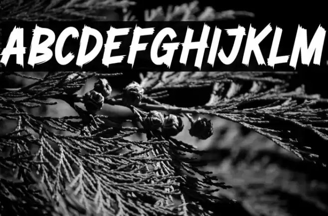 Zombie Brush Personal Use Font examples