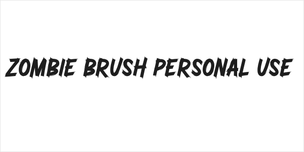 Zombie Brush Personal Use Logo