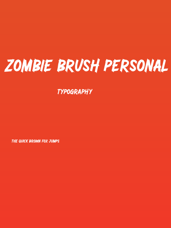 Zombie Brush Personal Use Poster