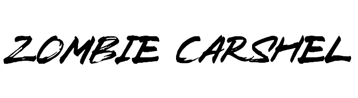 Zombie Carshel  Frei Schriftart Herunterladen