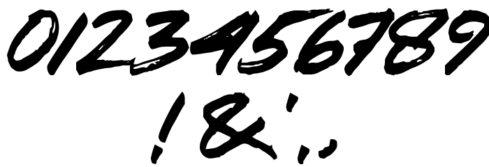 Zombie Carshel Font OTHER CHARS