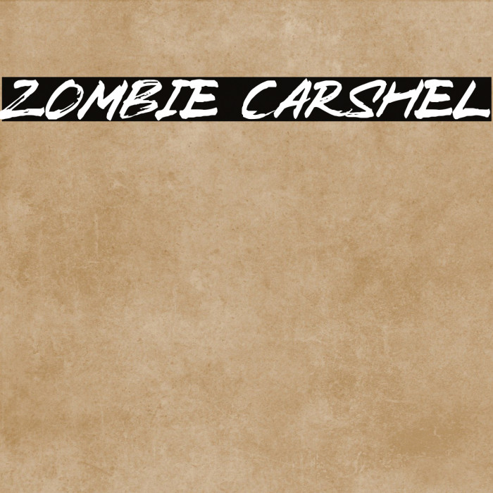 Zombie Carshel Font examples