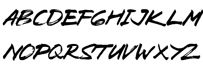 Zombie Carshel Font LOWERCASE