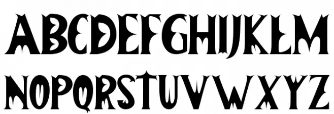 Zombie Christmas Font OTHER CHARS
