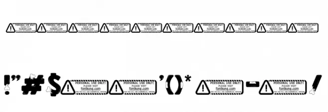 Zombie City Font OTHER CHARS