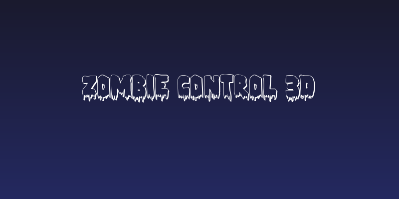 Zombie Control 3D Social Header