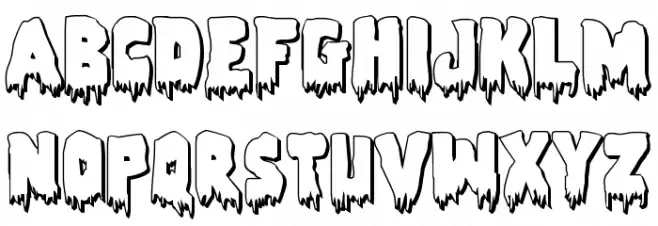 Zombie Control 3D फ़ॉन्ट लोअरकेस