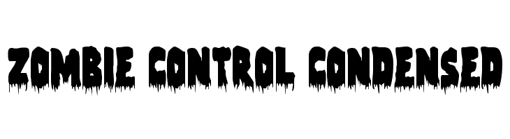 Zombie Control Condensed  baixar fontes gratis