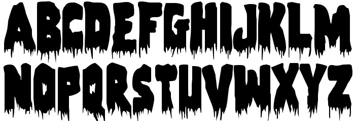 Zombie Control Condensed Font LOWERCASE