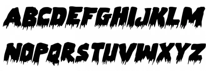 Zombie Control Expnaded Italic خط أحرف كبيرة