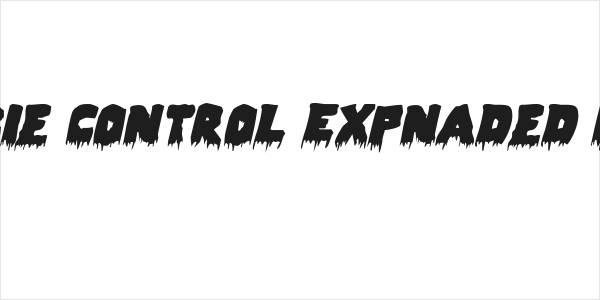Zombie Control Expnaded Italic Logo