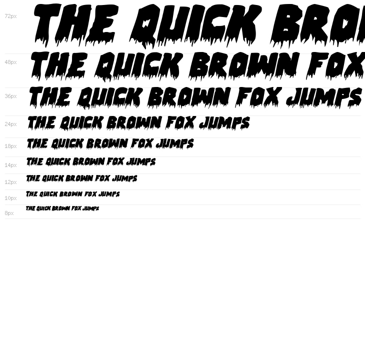 Zombie Control Expnaded Italic Waterfall