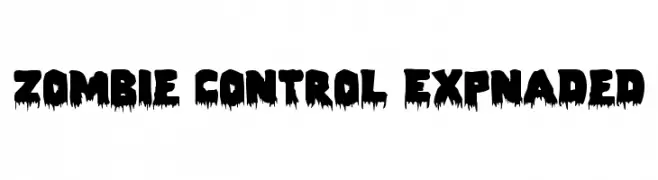 Zombie Control Expnaded  Fuentes Gratis Descargar