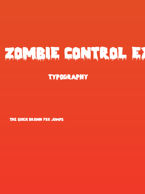 Zombie Control Expnaded Poster
