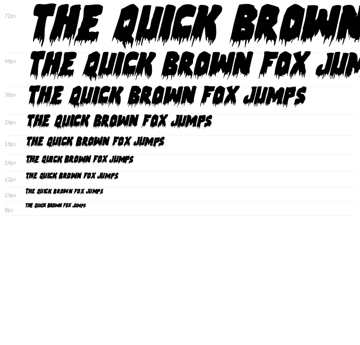 Zombie Control Italic Waterfall